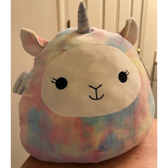 Squishmallows Easter Squad Lucy-May 16" Llama Pegacorn - Rainbow (2021)‎ - Picture 1 of 7